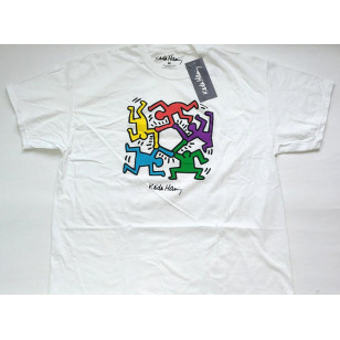 Keith Haring -Multi Stickman Official T Shirt ( Men 2XL ) Wrong Tag  L ***READY TO SHIP from Hong Kong***